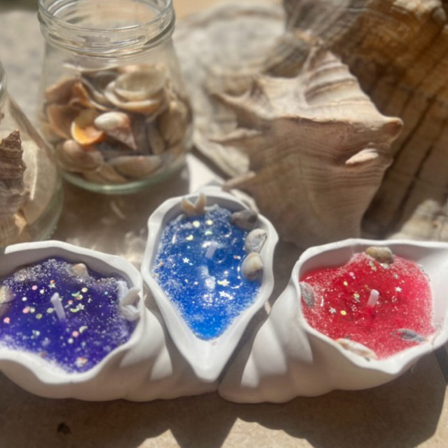 Imagem Vela Aromática de concha para lembrancinha