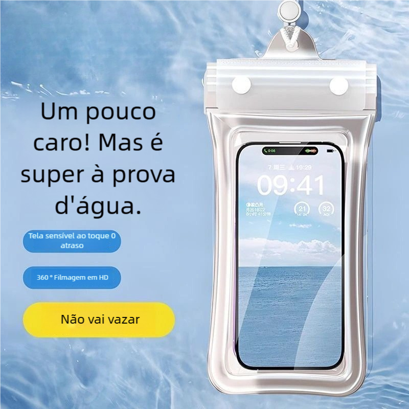 Capa Impermeável Universal para Celular - Bolsa Transparente Prova d'Água em Oferta na Shopee