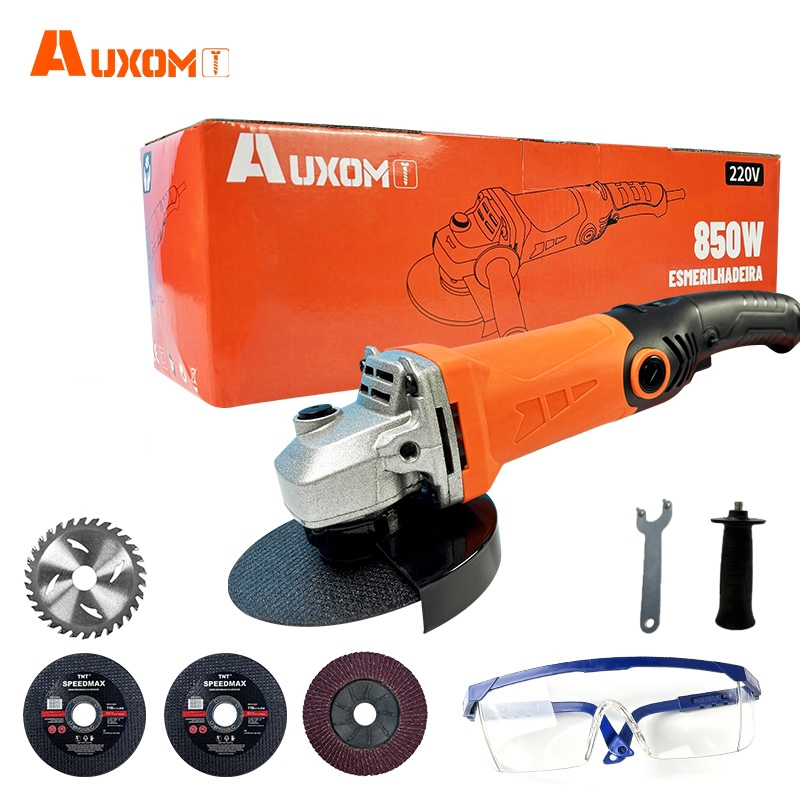 AUXOM Esmerilhadeira Angular 850W 220V 115mm - 6 Velocidades Ajustáveis 11000RPM para Corte e Desbaste em Oferta na Shopee