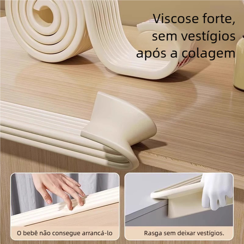 Cantoneira de Proteção de Parede Tiras Protetor de Quina Anti-Desgaste