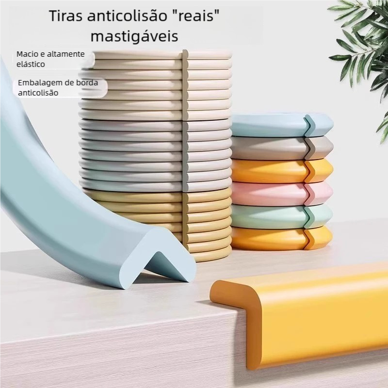 Cantoneira de Proteção de Parede Tiras Protetor de Quina Anti-Desgaste