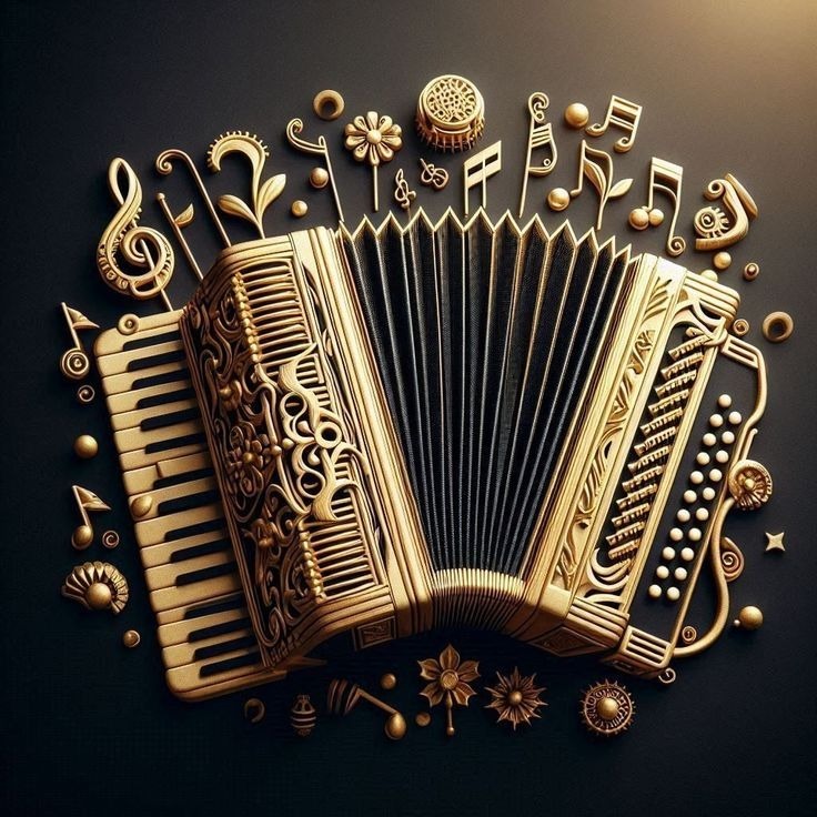 QUADROS DECORATIVOS ACORDEON SANFONA INSTRUMENTOS MUSICAIS