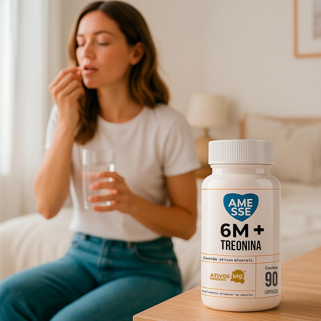 6 M + Treonina 90 Cápsulas Nação Verde em Oferta na Shopee