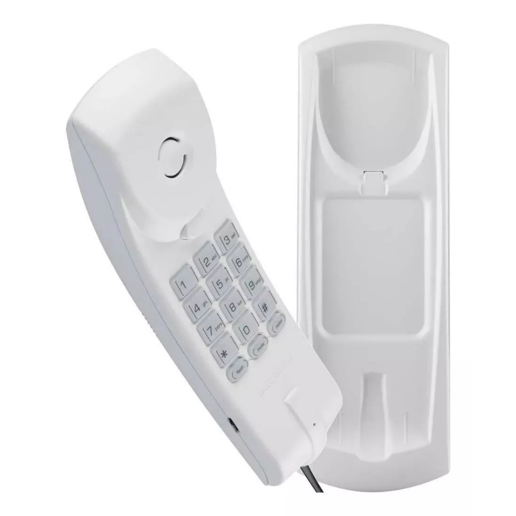 Telefone de Mesa e Parede Interfone TC 20 Branco Terminal Dedicado Intelbras