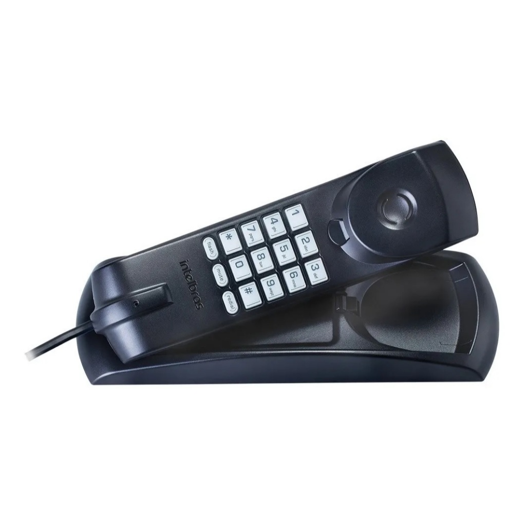 Telefone de Mesa e Parede Interfone Terminal Dedicado Intelbras Tc20 Preto