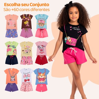 Kit Sortido 4, 10 ou 16  Peças de Roupas Infantil Menina Conjunto Verão  Infantil Menina Tamanho 1 ao 10 em Oferta na Shopee