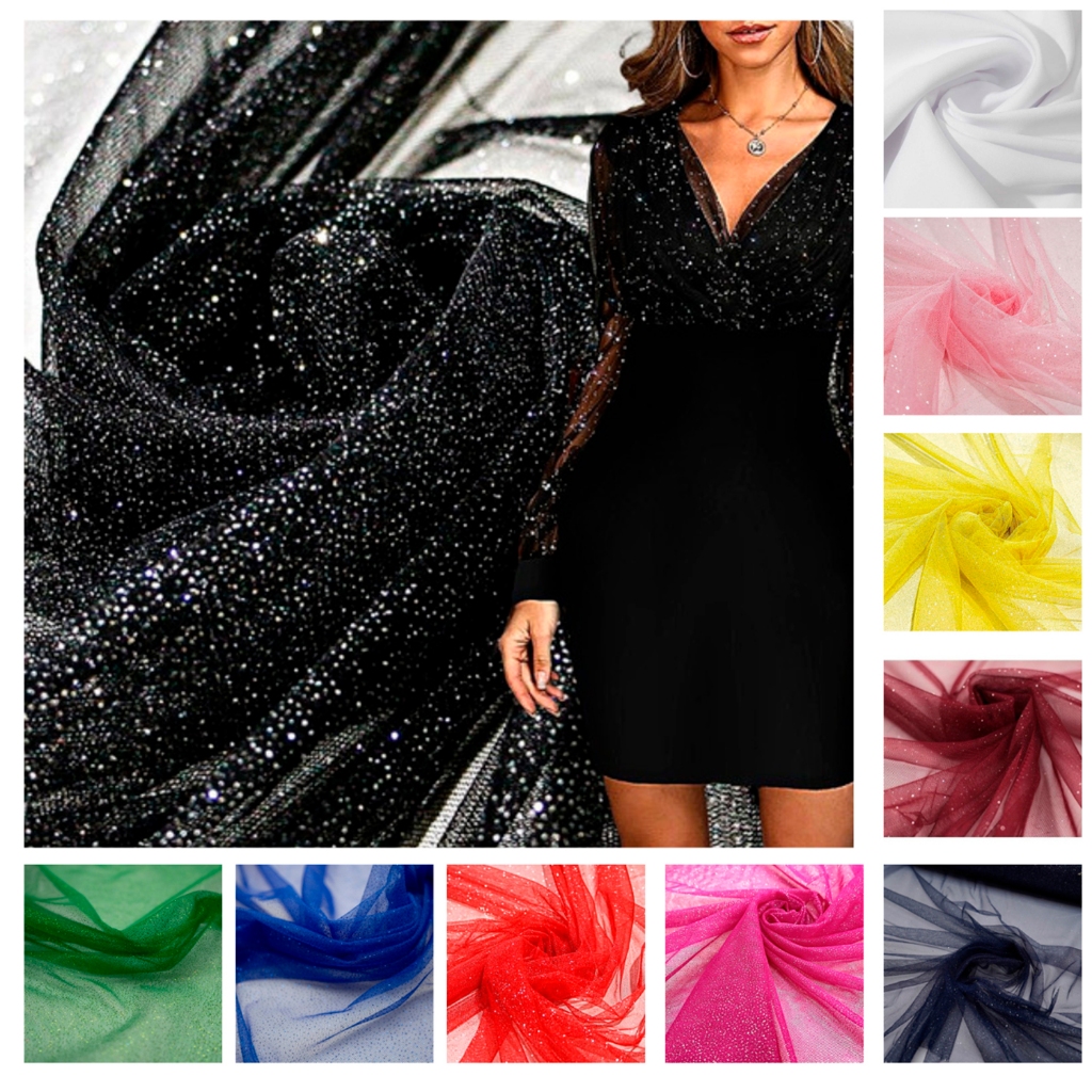 3 Metros Tecido Tule com Glitter Brilho Brilhante Leve Ideal para Fantasias Vestidos e Decoração em Oferta na Shopee