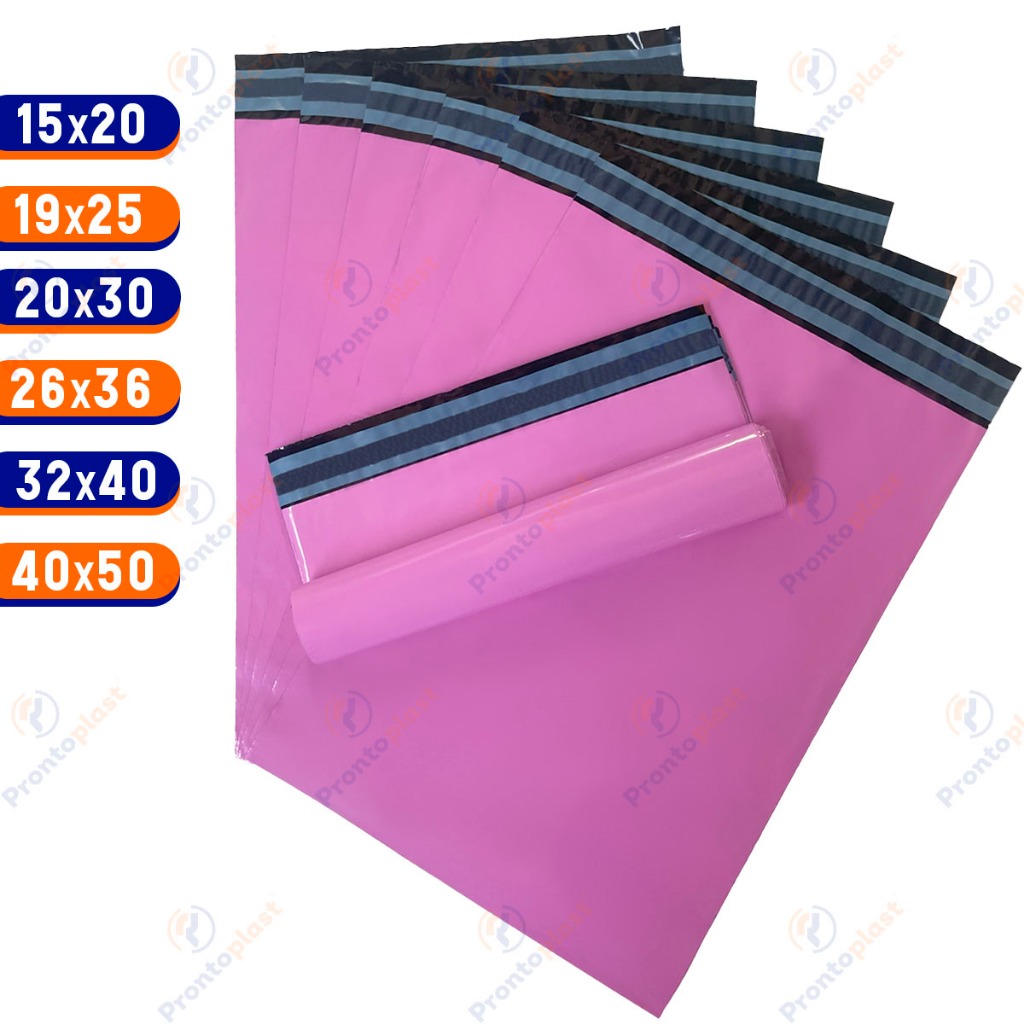 100 Envelope de Segurança Rosa Coex Premium - Saco Plástico Inviolável Correio Sedex e-commerce em Oferta na Shopee