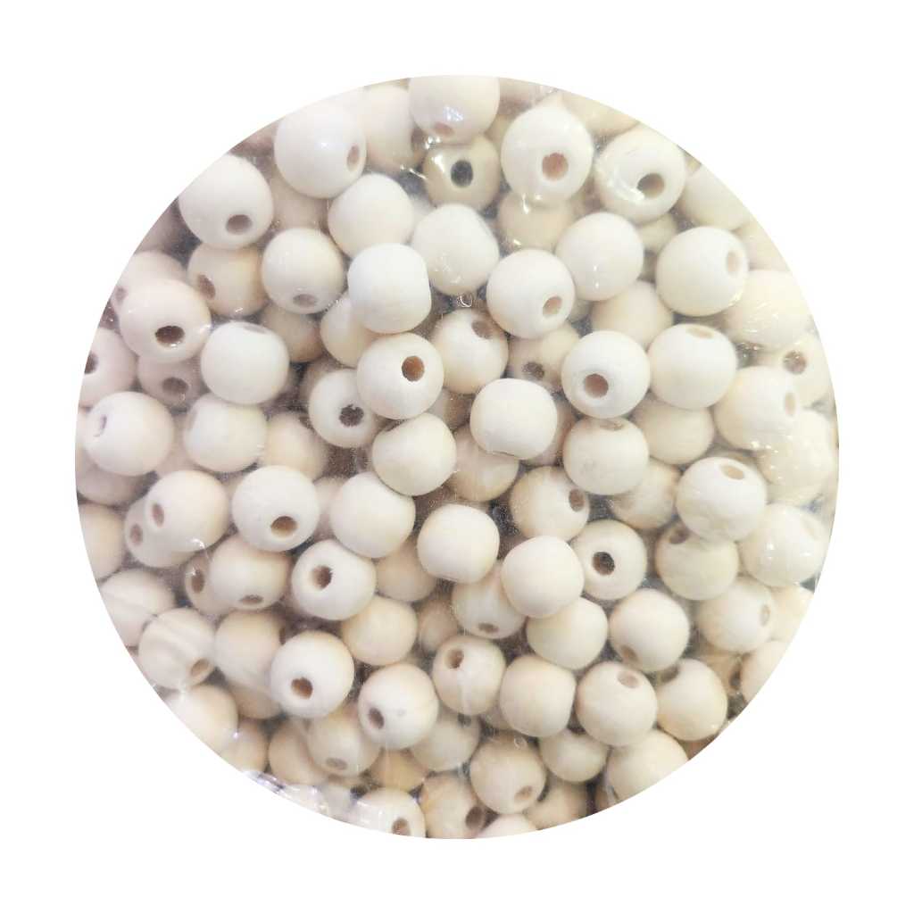 Contas Madeira Natural 12mm com furo 100 Unidades em Oferta na Shopee