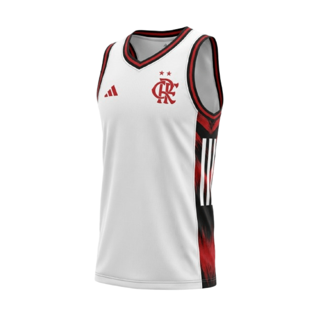 Regata Flamengo Basquete Jogo 2 Adidas 2025/26 em Oferta na Shopee
