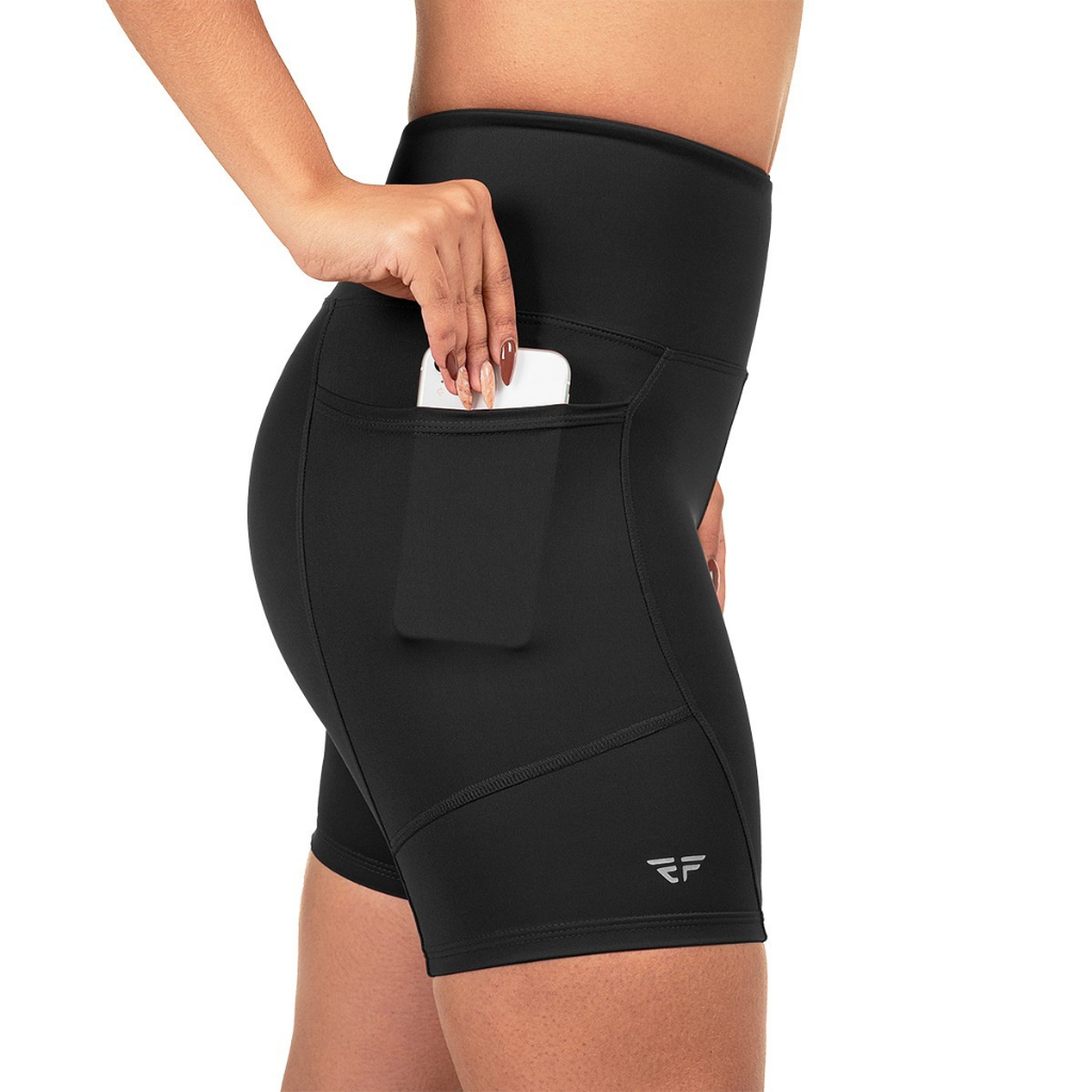 Short Com Bolso Para Corrida Academia Feminino Compressão