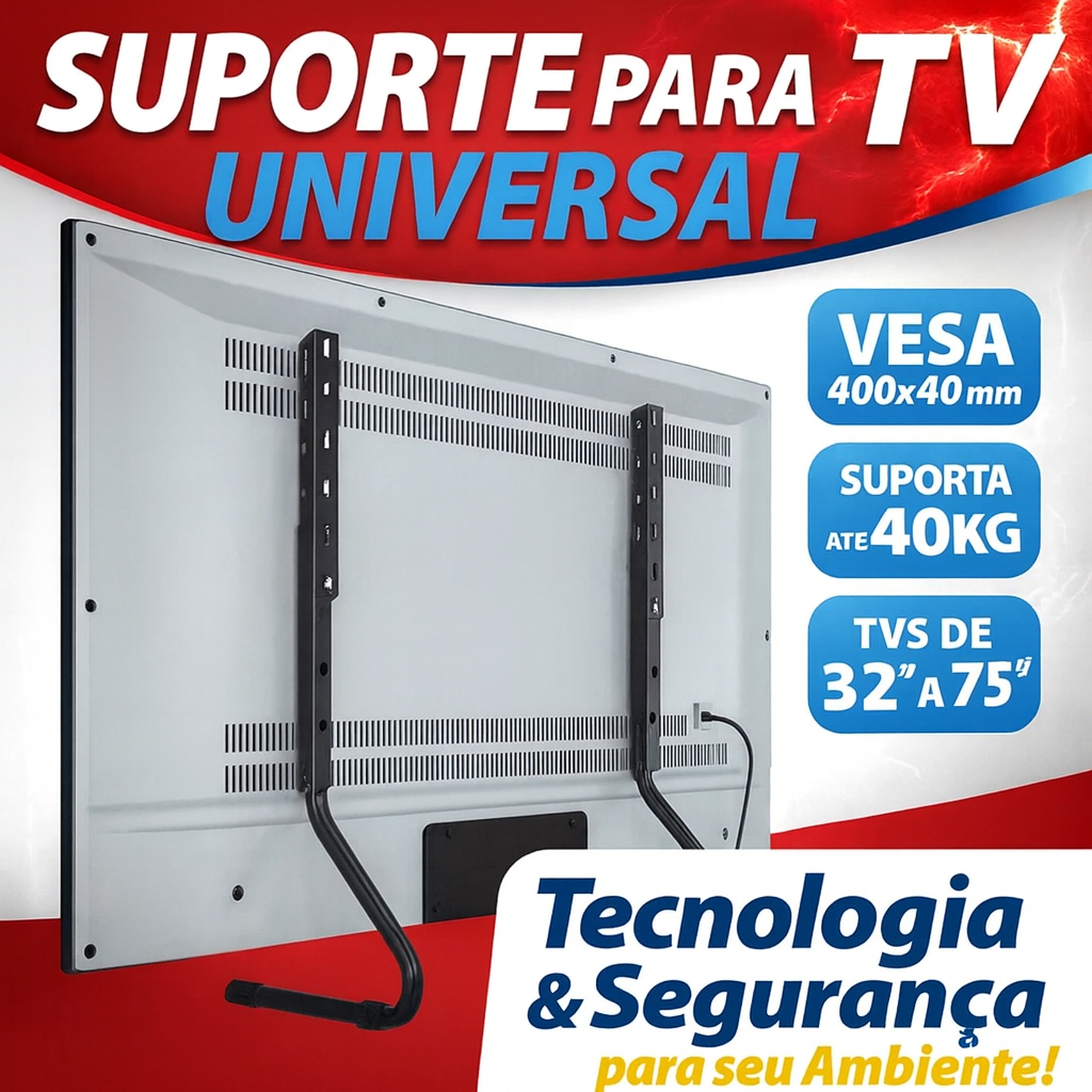 Suporte Base para TV de 32 a  75 Polegadas Stand 200 Base Pedestal Universal Reforçado