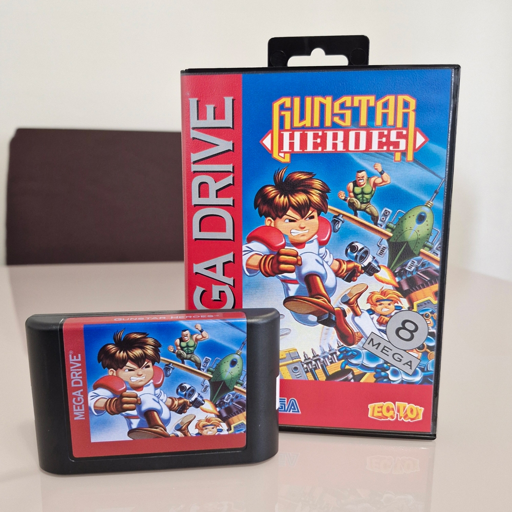 Jogo Gunstar Heroes - Mega Drive (Repro) - Padrão Tectoy
