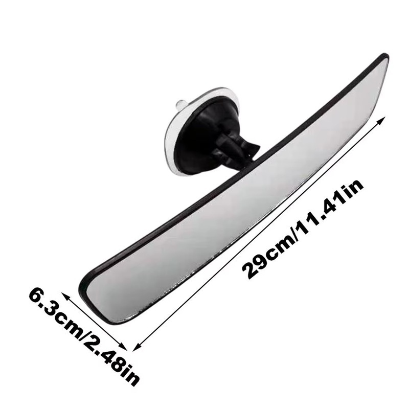 Espelho Retrovisor Interior C/ Ventosa 29cm 6,5cm Carro, Ônibus, Caminhão , Buggy, Jeep em Oferta na Shopee