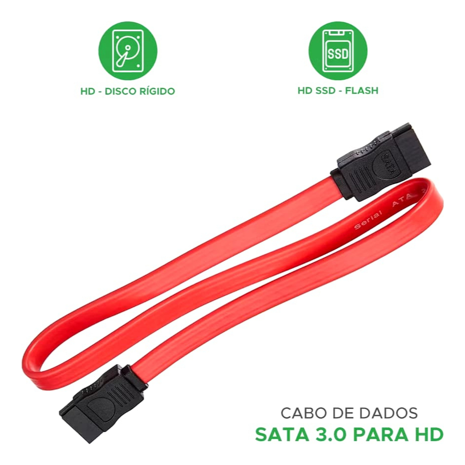 Cabo De Dados Sata 45cm, Hd, Ssd, Gravador, Drives em Oferta na Shopee