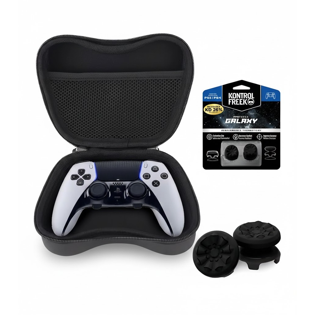 Kit 1 Kontrol Freek 1 Capa Bag Case Bolsa Para Controle de Playstation  Ps1 Ps2 Ps3 Ps4 Ps5
