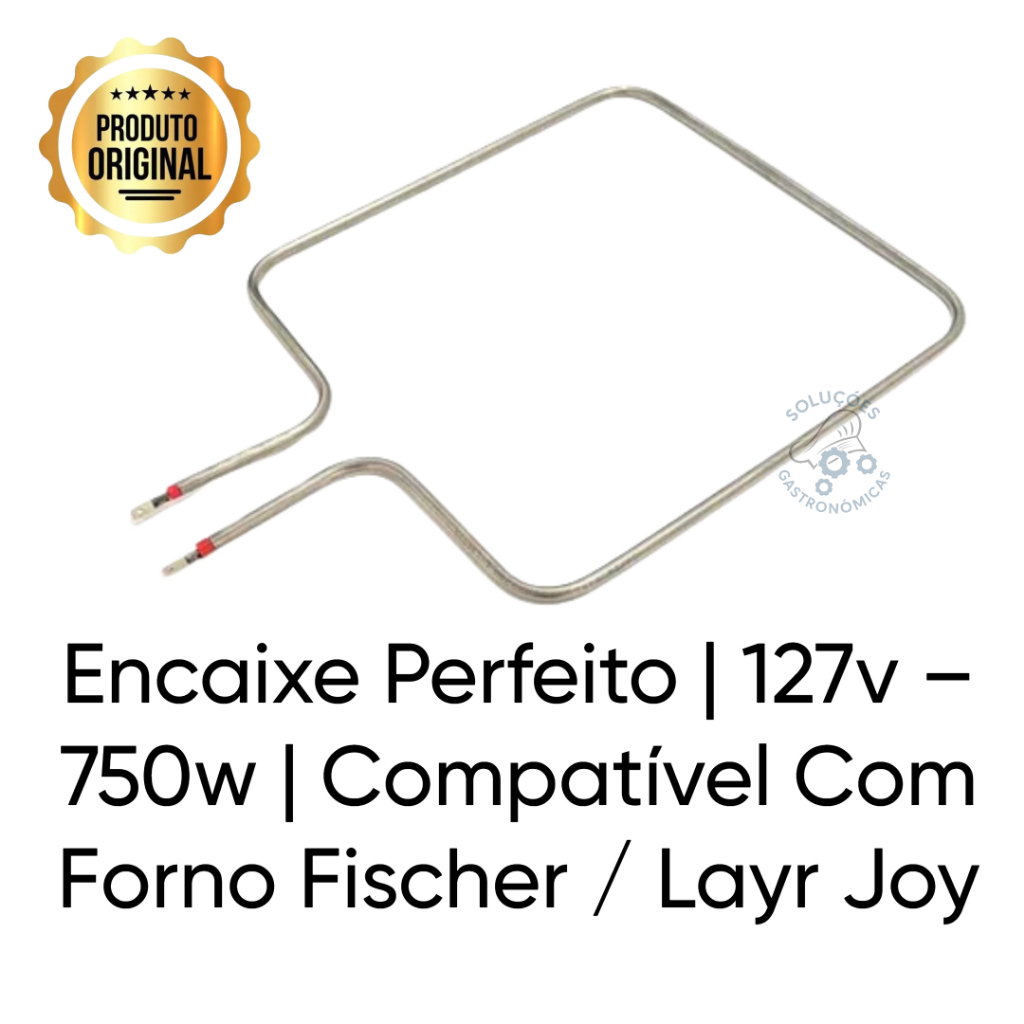 Peça De Reposição Resistência Forno Fischer 750W 127V Encaixe Perfeito