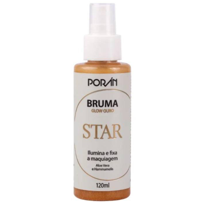 Bruma STAR Glow Gold Iluminadora e Fixadora 120ml - Porán