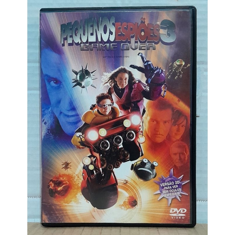 Dvd Pequenos Espiões 3 - Game Over - Sylvester Stallone, Antonio Banderas - Original Usado