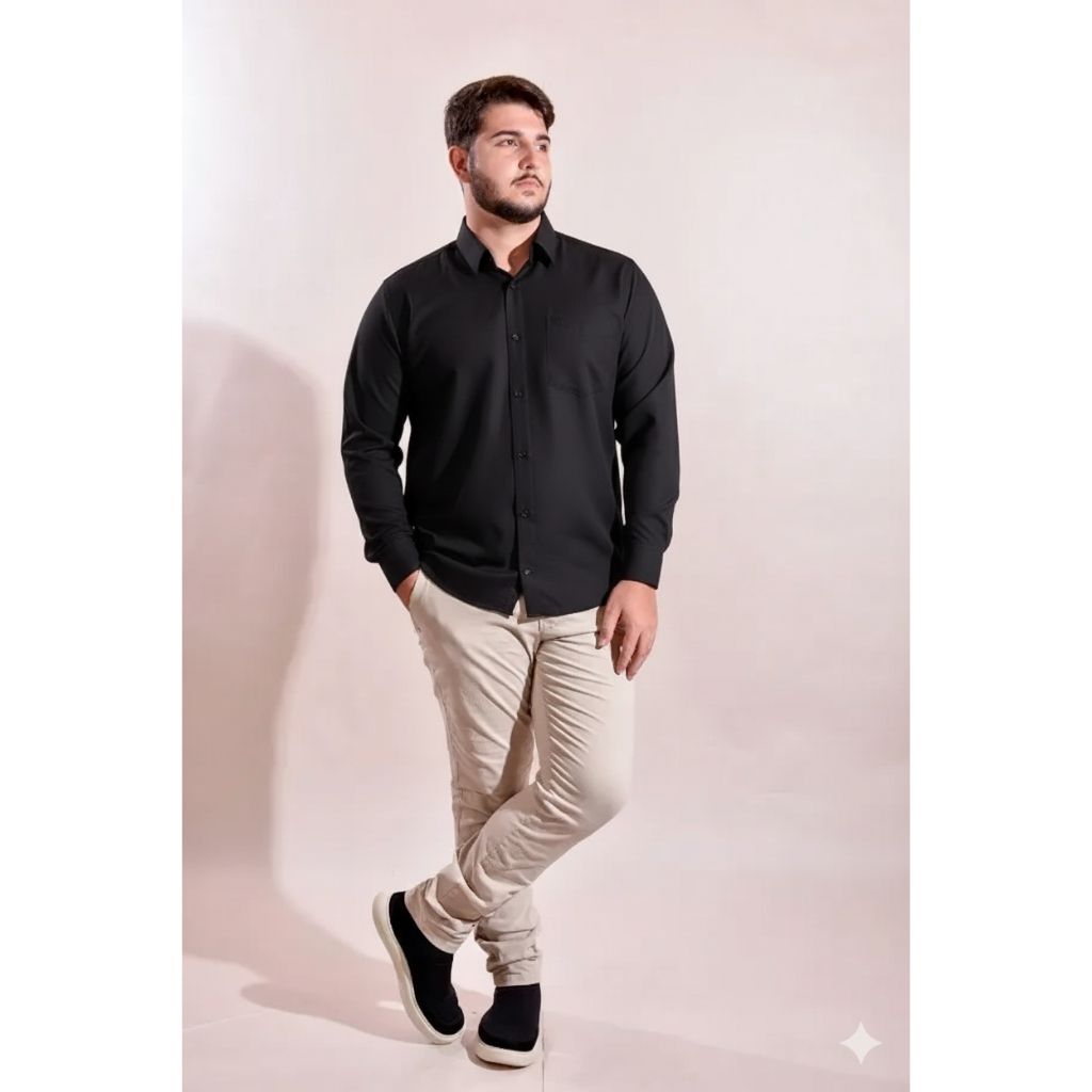 Camisa Manga Longa Walmisa – Conforto, Estilo e Versatilidade