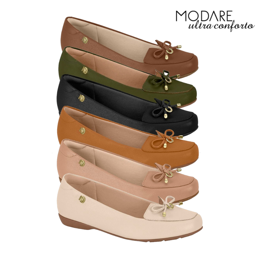 Sapatilha Feminina Modare Ortopedica Ultra Conforto Mocassim Macia Confortável Original