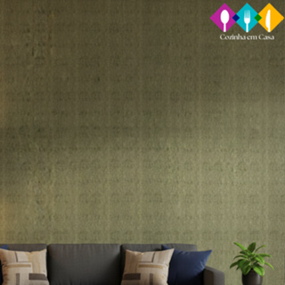 Papel de parede granulado autoadesivo verde musgo em Oferta na Shopee