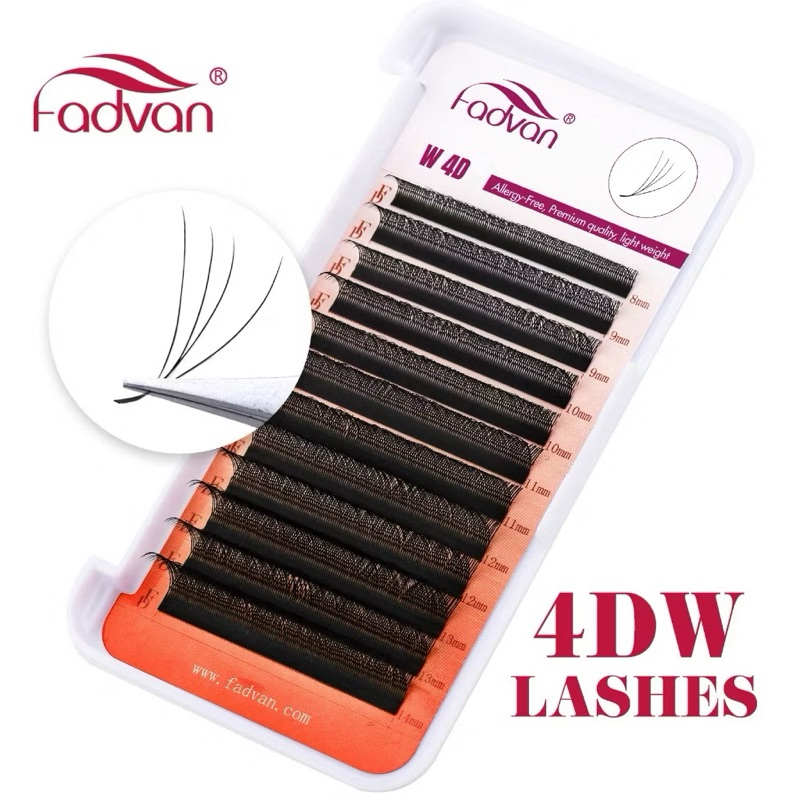 Cílios Fadvan 4D W extensão de cílios alongamento lash designer volume brasileiro volume egípcio volume russo