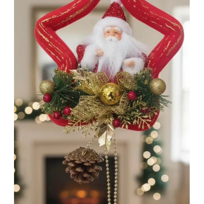 ENFEITES NATALINO NOEL GRANDE | TAM.: 65X20CM | DECORAÇÃO DE PORTA | ÁRVORE DE NATAL | ANO NOVO | PAPAI NOEL | NATALINA