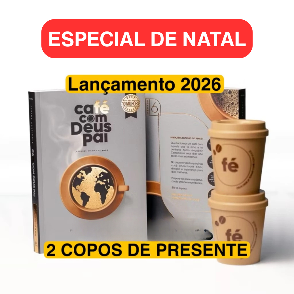 Imagem CAFÉ COM DEUS PAI 2026 | + BRINDE 2 COPOS 250ML
