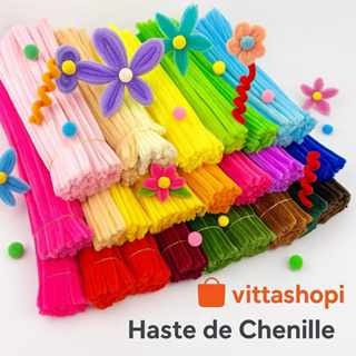 Haste de chenille kit 100 und limpador de cachimbo 30c em Oferta na Shopee