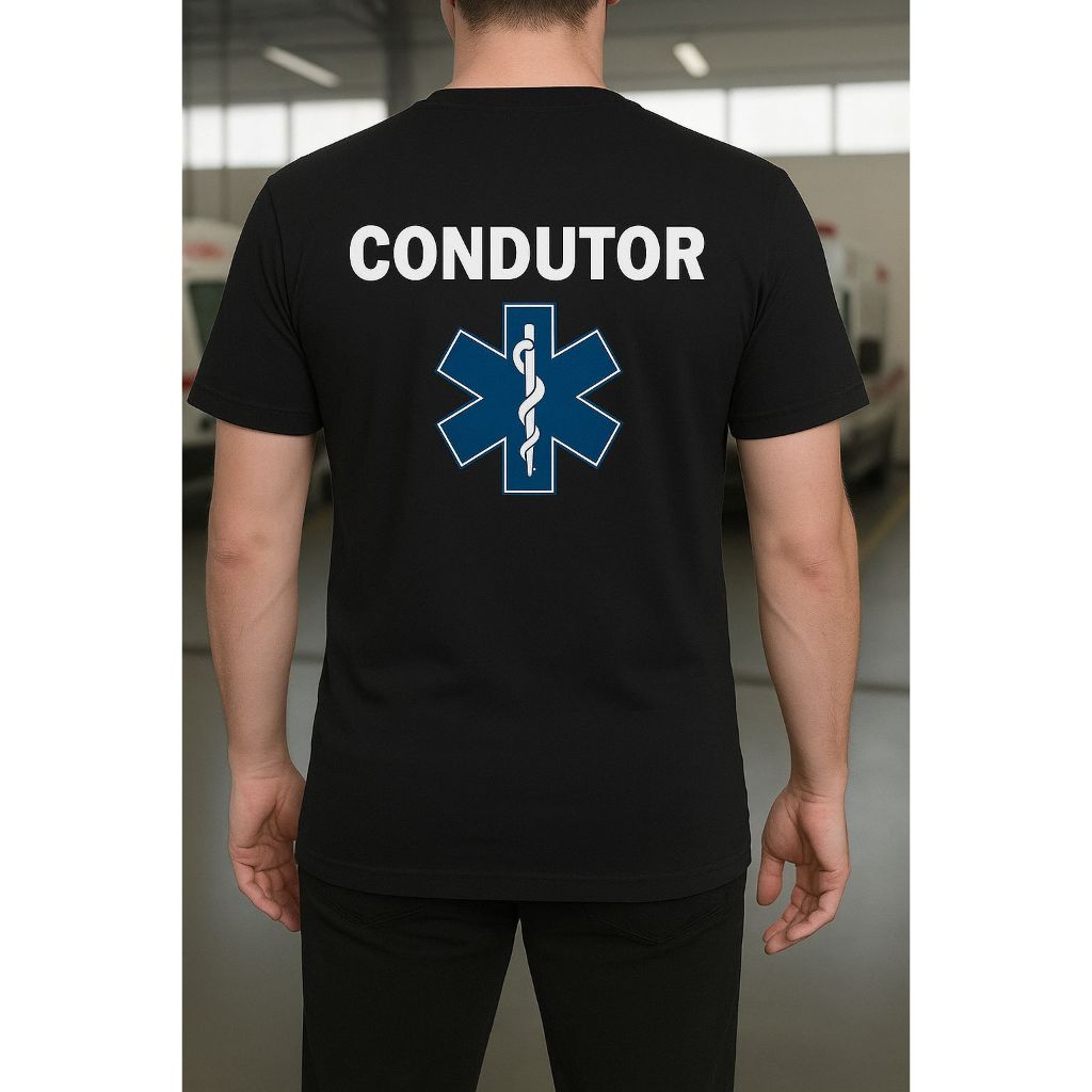 CONDUTOR CAMISETA PARA TRABALHO CAMISA MASCULINA CONDUTOR DIVERSAS CORES ENTREGA IMEDIATA P M G GG ALGODAO