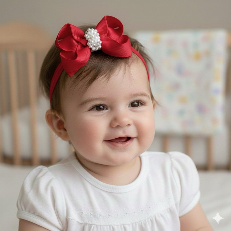 FAIXA DE MEIA DE SEDA_RN A 12 MESES_ BOUTIQUE COM APLICAÇÃO PEROLA laço qualidade