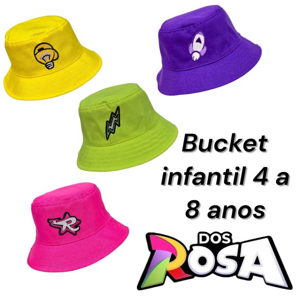 Chapéu Infantil Dos Rosa | 4 a 8 anos  | Bordado Premium | Emilly, Katlen, Void, Leozinho e Robson em Oferta na Shopee