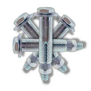 Kit 10 Parabolts Chumbador CBA 1/4x2 para furos de 10mm  – Aço Zincado, Alta Fixação em Concreto em Oferta na Shopee