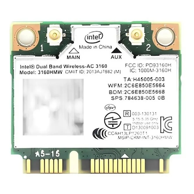 Placa Wifi 5ghz Intel Dual Band Para Notebook Acer 4349 Series
