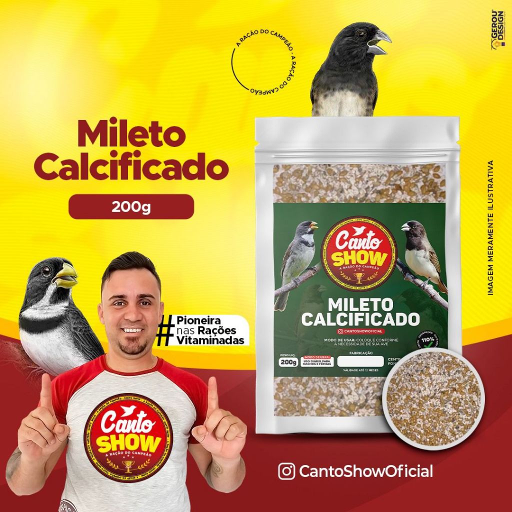 Mileto Calcificado da Canto Show - 200g