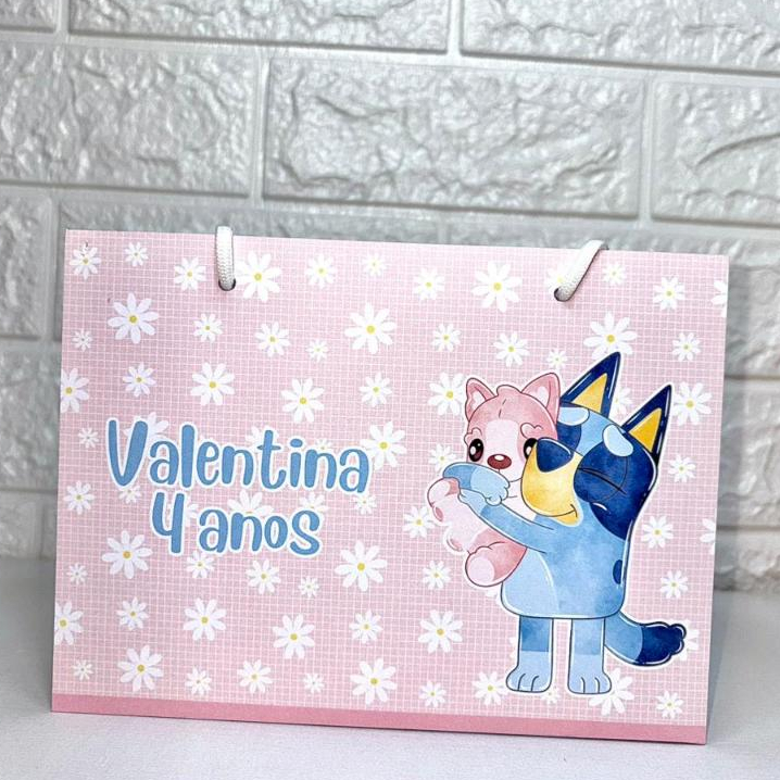 Sacolinha Surpresa Personalizada BLUEY - PRÉ MONTADA - Lembrancinha para festa