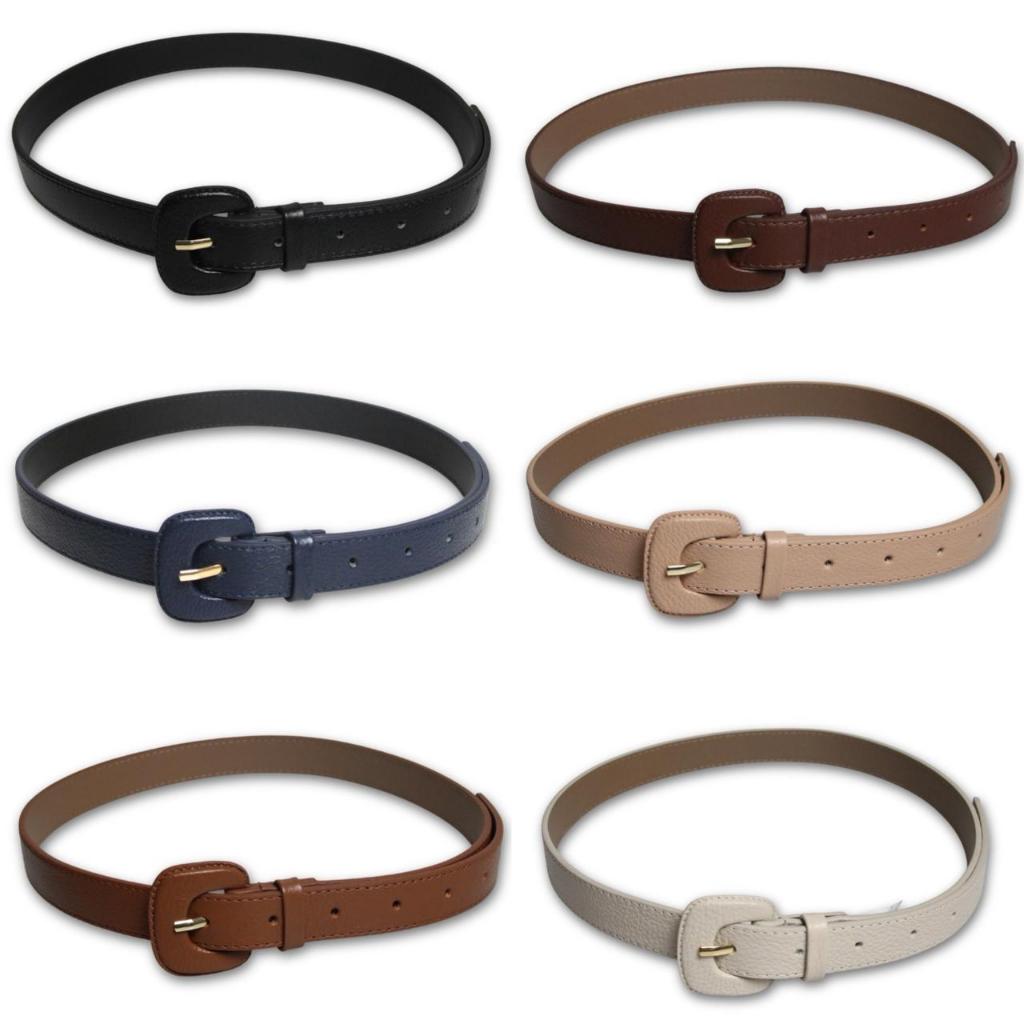 Cinto Feminino Fino COURO LEGÍTIMO Fivela Encapada Moda Blogueira em Oferta na Shopee