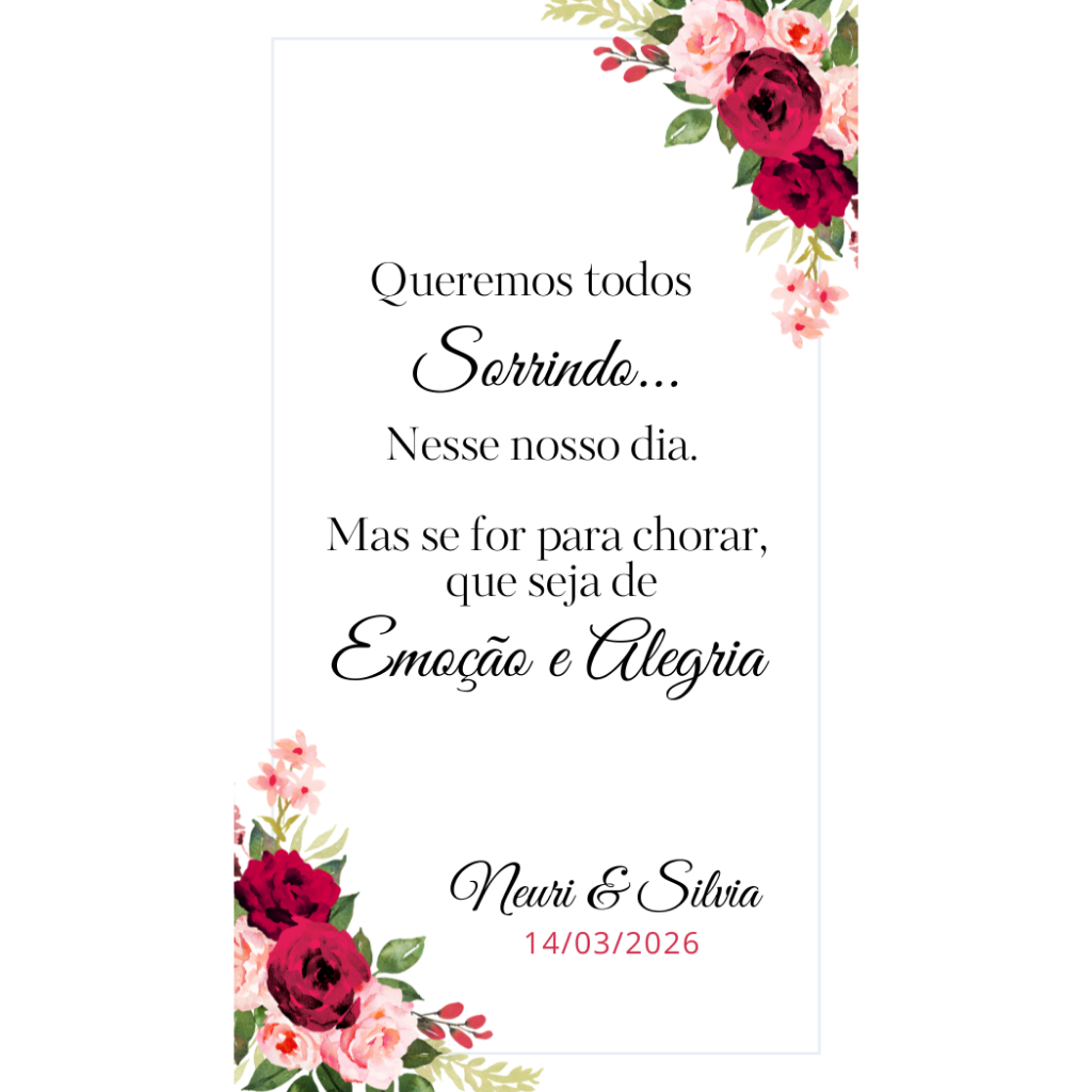 Arte/TAG para Lenços Lágrimas de Alegria Para Casamento Aniversário 15 Anos Bodas em Oferta na Shopee
