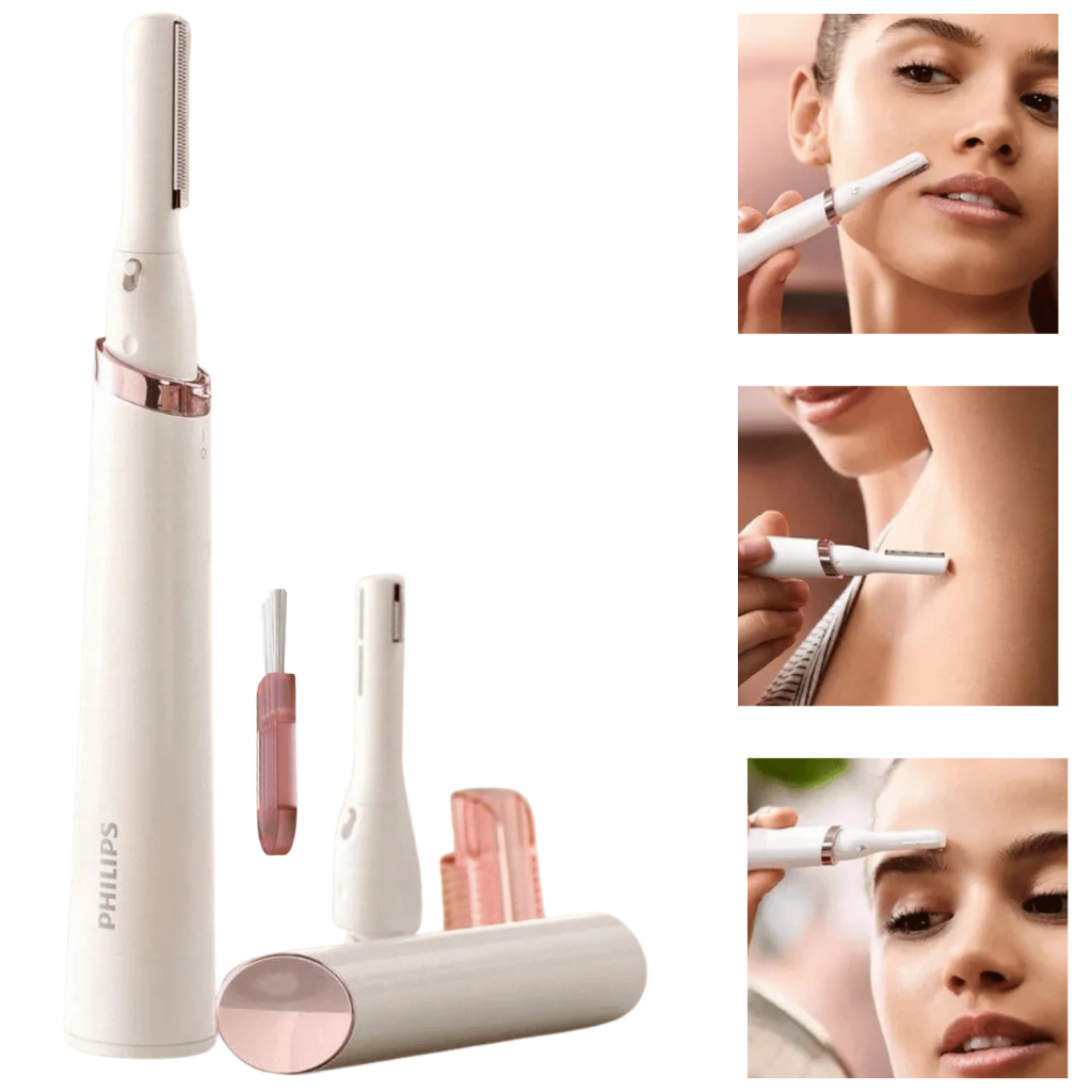 Depilador Removedor Aparador De Pelo Facial Buço Elétrico Sem Fio Portátil Feminino Philips HP638900