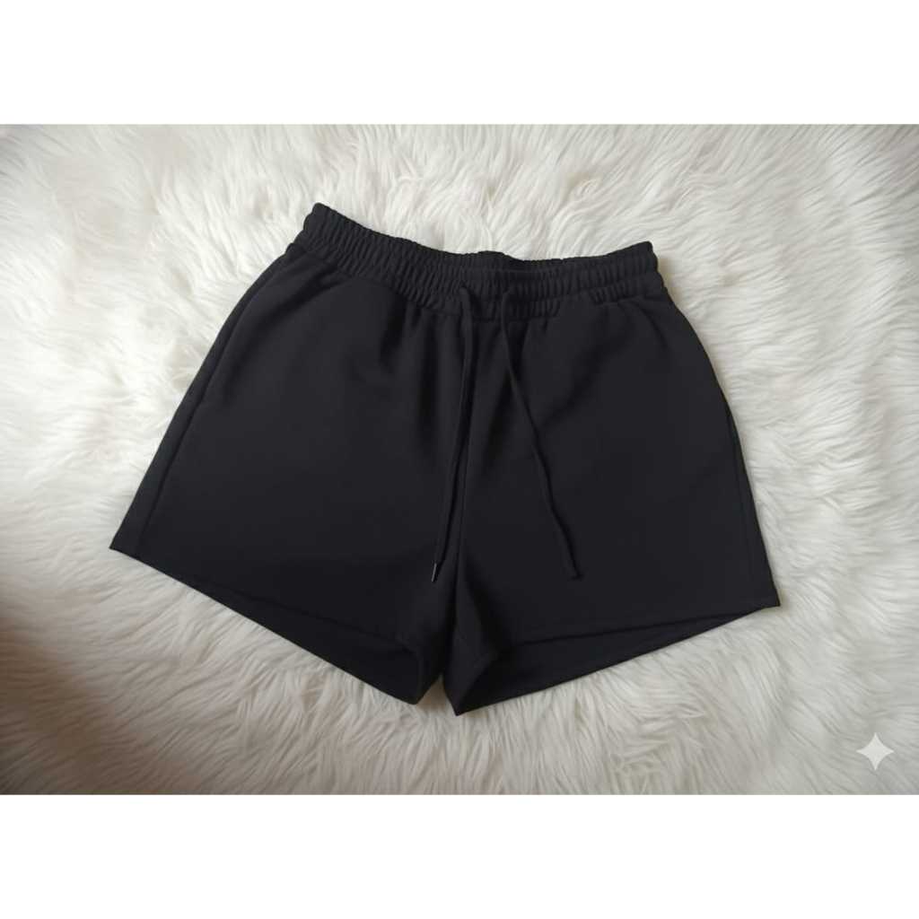 short feminino em tecido duna - verão em Oferta na Shopee
