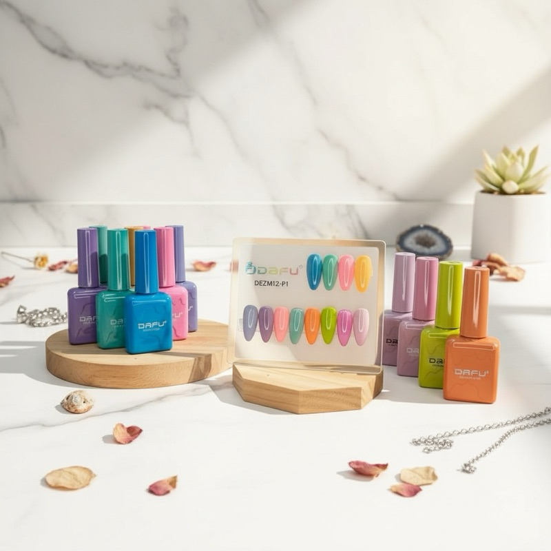 Kit 12 Esmaltes em Gel Tons Pasteis/Tons Nude/Tons Vermelhos/ 10ml Dafu Novidade Alta Pigmentação Nail Designer em Oferta na Shopee