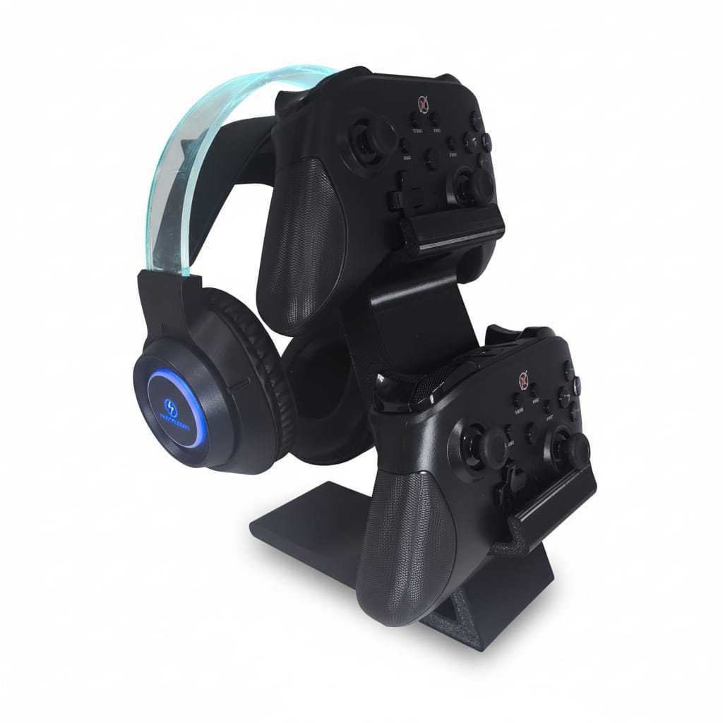 Suporte para 2 Controles e 1 Fone headset CompatívelPS2, PS3, PS4, PS5, Xbox One X, 360 em Oferta na Shopee