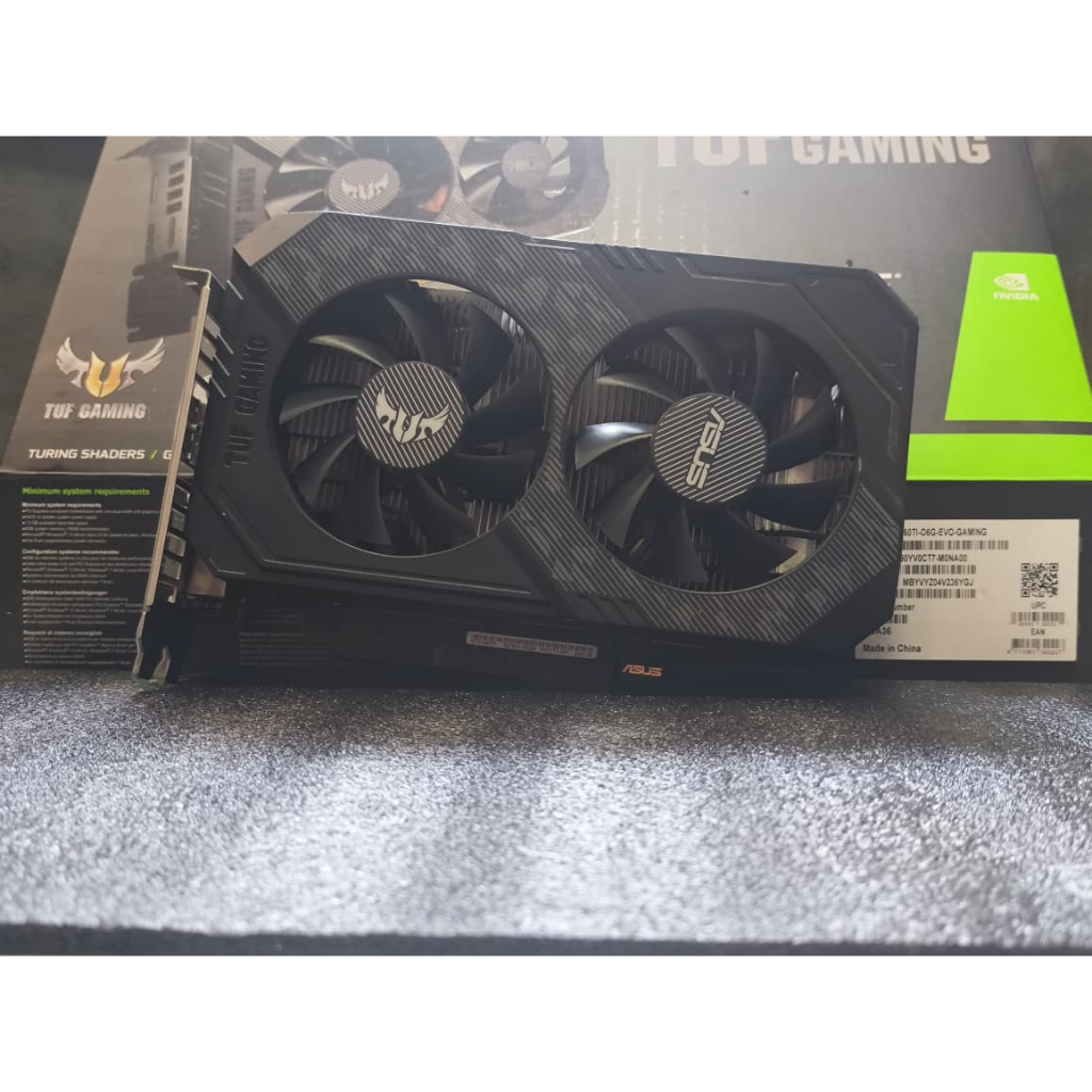 Placa de Vìdeo Nvidia Geforce GTX 1660Ti EVO OC TUF Asus 6GB GDDR6