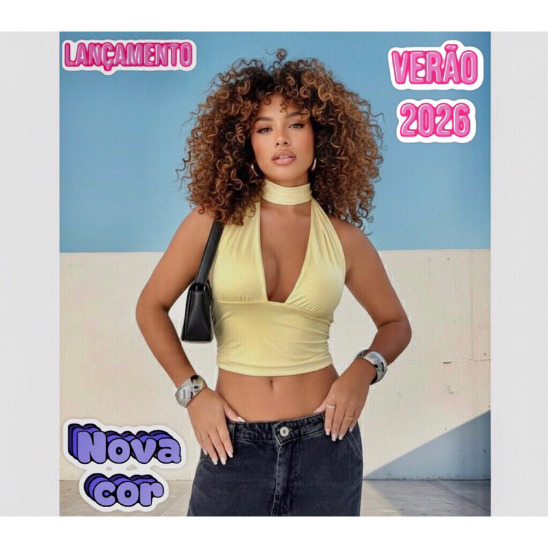 Cropped Poliamida Amarração: Onde Comprar | BuscaProdutos