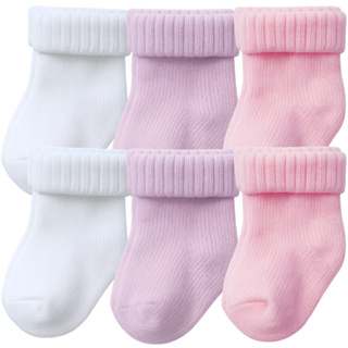 06 Pares Meias Simples Poliamida para Bebê Recém Nascido Enxoval e Maternidade em Oferta na Shopee