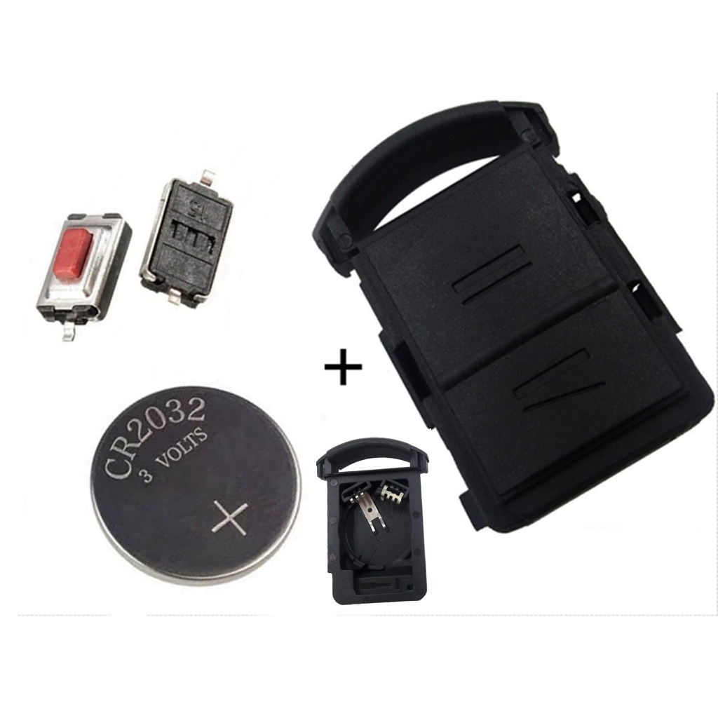 Kit Reparo Chave Chevrolet Meriva Capa Botões e Bateria