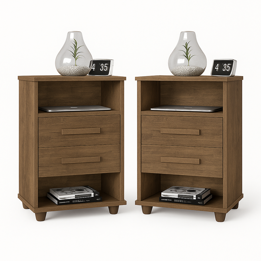 Kit 2 Mesas Cabeceira Cielo Gaveta MDP Moderna Quarto Criado Mudo Cama Casal Solteiro Mesa Canto em Oferta na Shopee