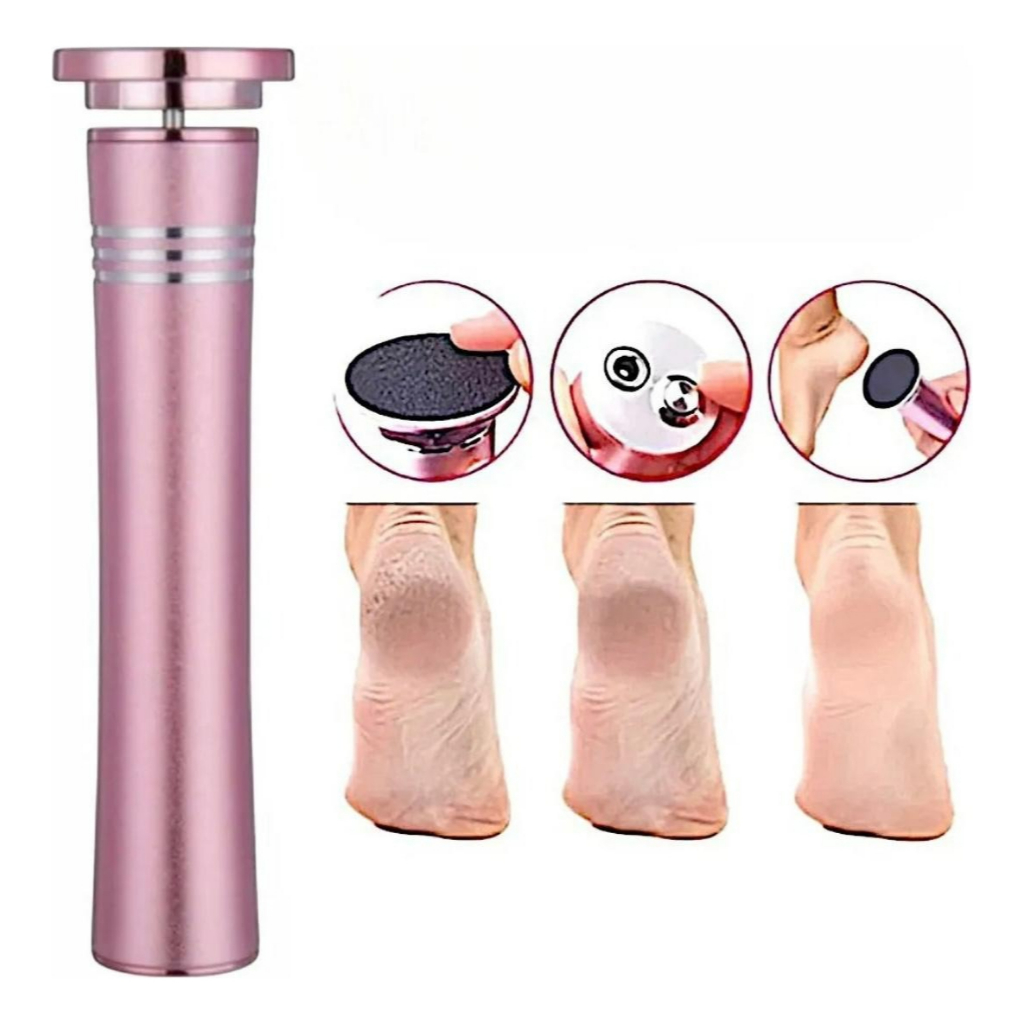 Esfoliador Para Pés Portátil Elétrico Removedor Calos Lixa Pedicure Recarregável USB Pele Lisa Suave
