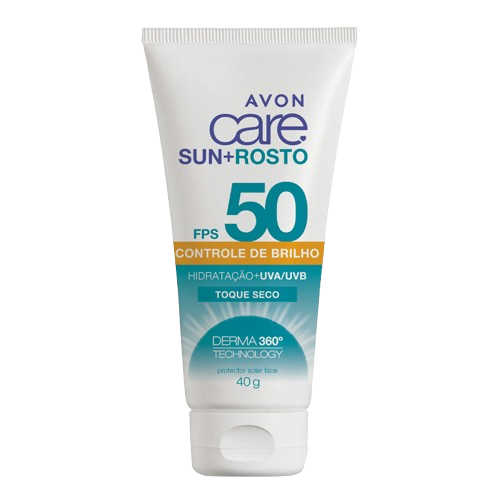 Protetor Solar Facial Care Sun+ Controle de Brilho FPS50 Avon 40g em Oferta na Shopee